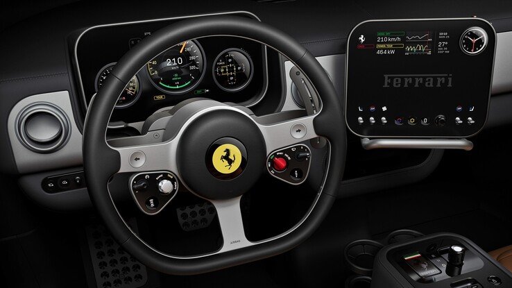 The electric Ferrari Luce interior by Jony Ive.