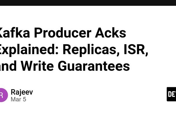 Kafka Producer Acks Explained: Replicas, ISR, and Write Guarantees