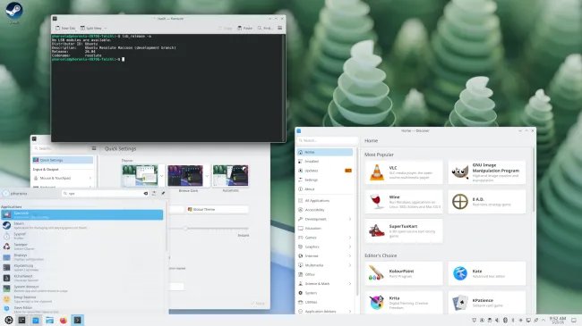 KDE Plasma desktop