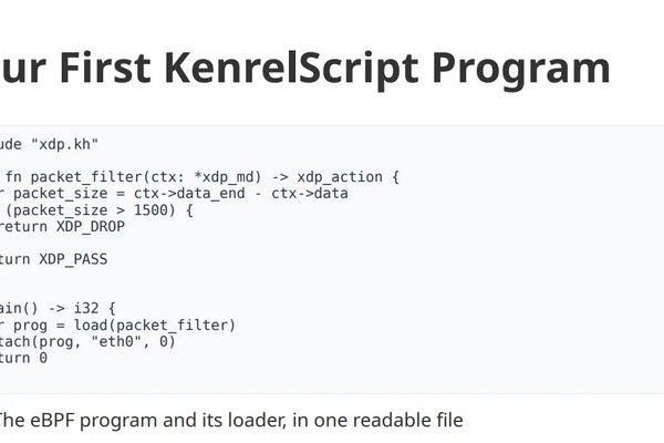 KernelScript Brings Type‑Safe eBPF Development to Linux