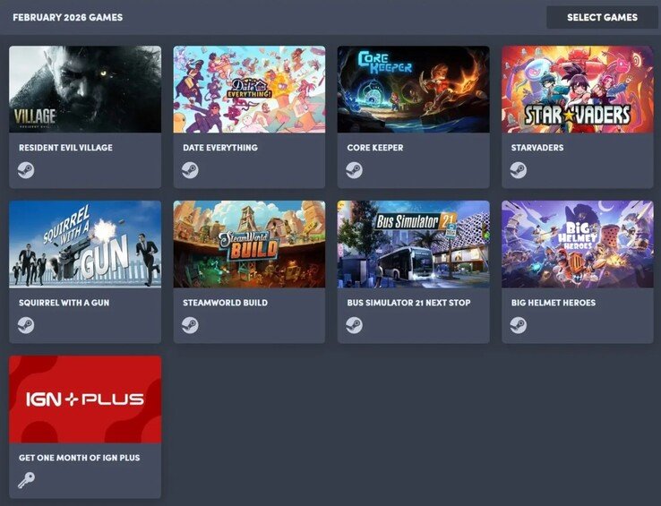 All games included in the Choice bundle. 