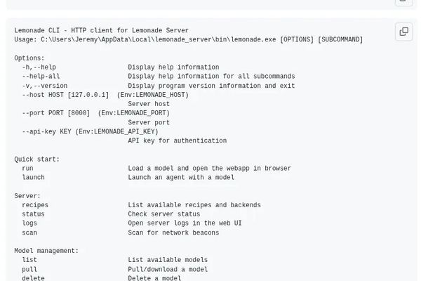 Lemonade 10.1 Brings AMD GPU/NPU Support to Local LLMs with Enhanced CLI