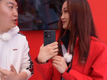 A screenshot showing the back of the phone from the live event