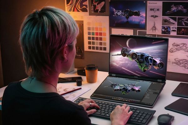 Lenovo Yoga Book Pro 3D Concept Targets 3D Artists with Dual OLED Screens