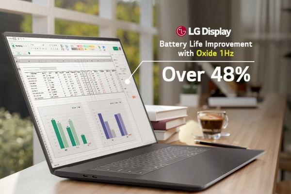 LG begins production of variable-refresh oxide LCD panels for laptops with reduced power consumption