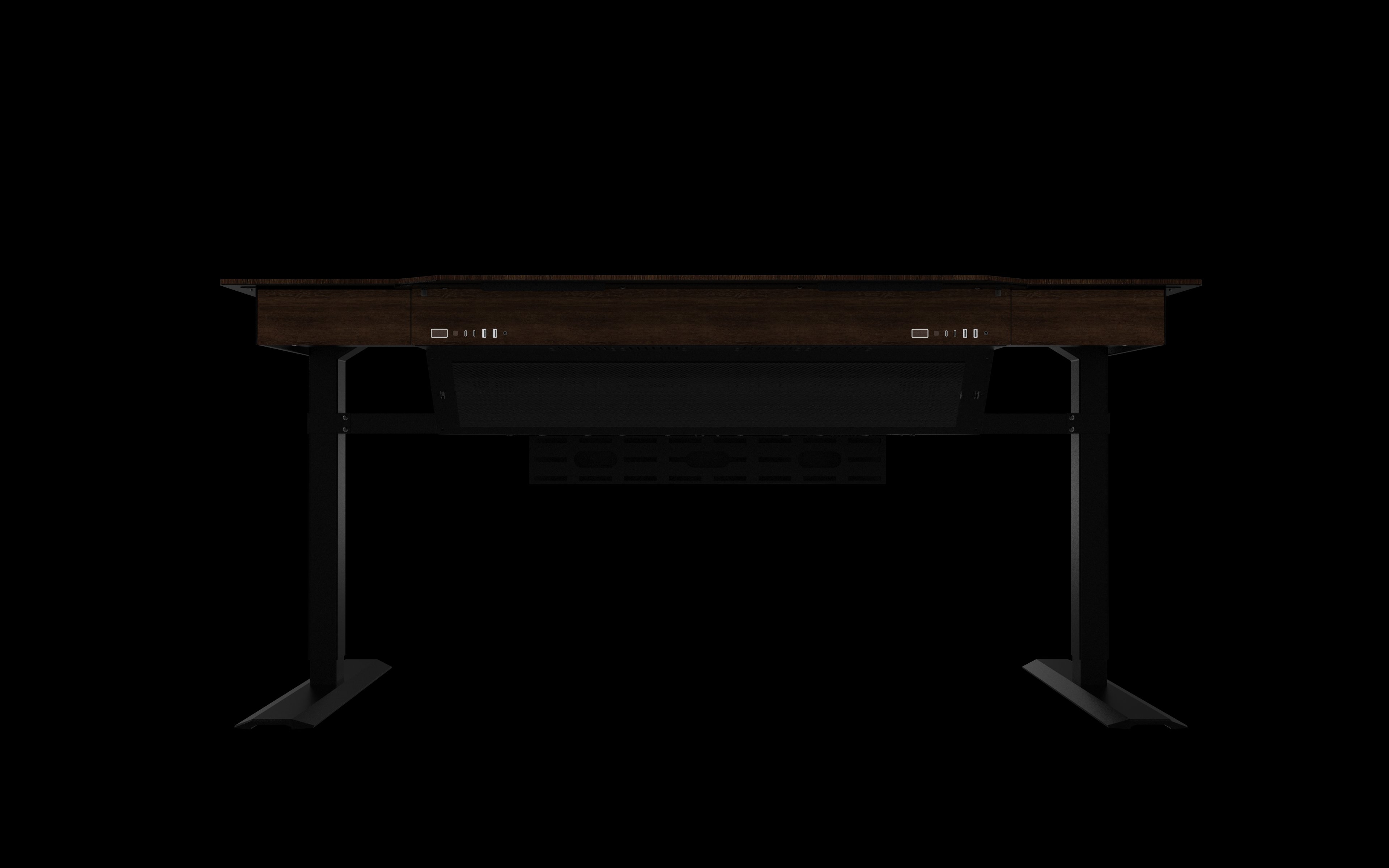 The Lian Li DK07 Wood motorized standing desk