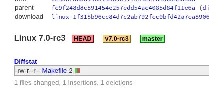 Linux 7.0-rc3 Released: 'Some Of The Biggest In Recent History'
