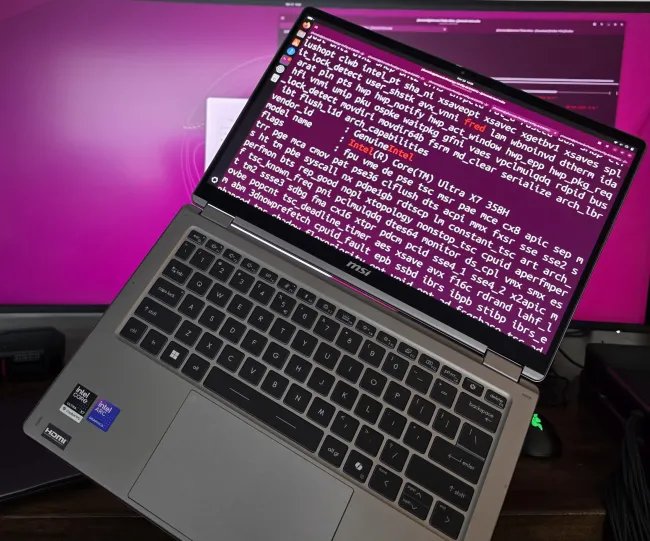 Intel Panther Lake laptop with FRED