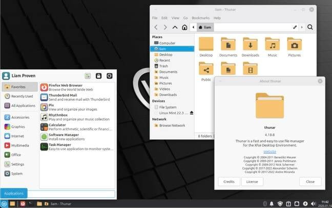 As with MATE, 'Zena' still uses Ubuntu Noble's old Xfce. Why no Nemo here? 