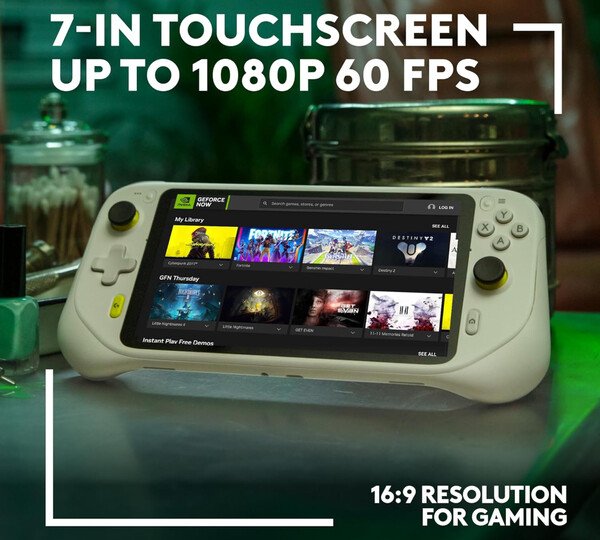 The Logitech G Cloud has a 7-inch FHD display.