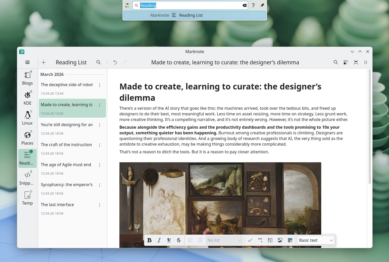 KRunner Plugin in action