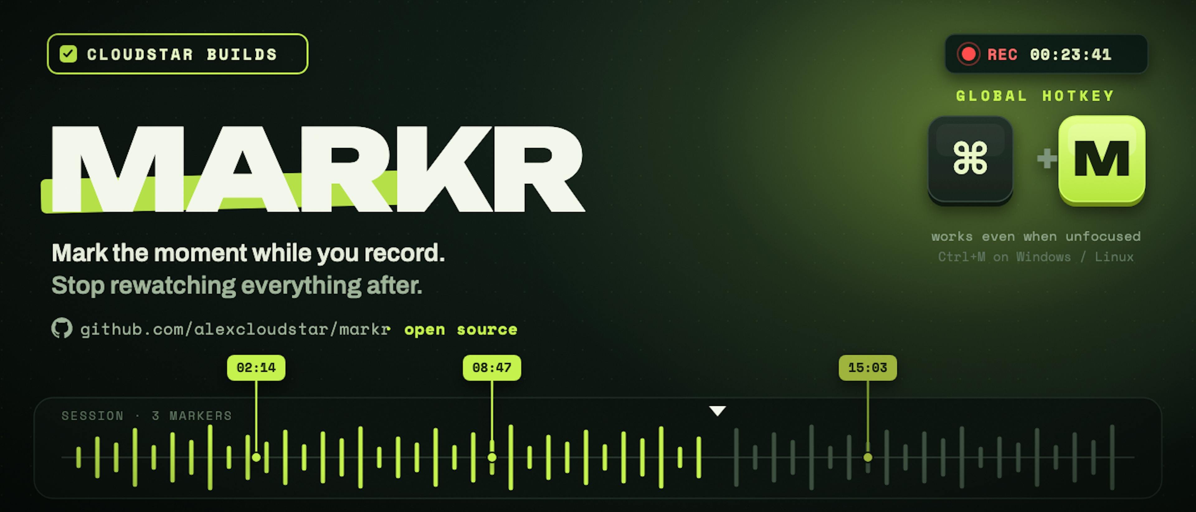 featured image - Markr: Mark the Moment While You Record, Not After