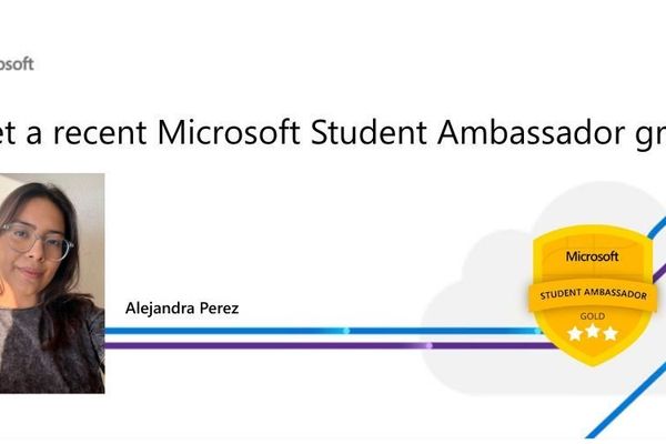 From Student Ambassador to AI Professional: Alejandra Perez's Journey with Microsoft