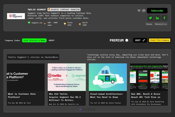Meet Twilio Segment: HackerNoon Company of the Week