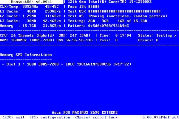 Memtest86+ 8.10 Extends Compatibility to Modern CPUs and Platforms