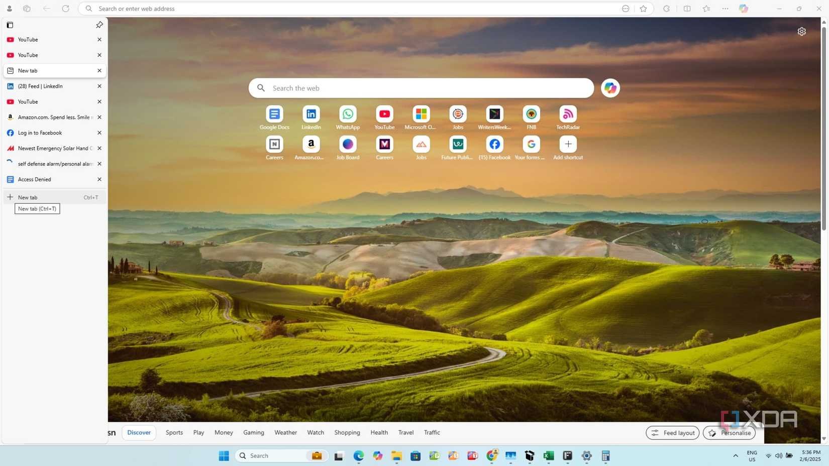 Microsoft Edge Vertical Tabs