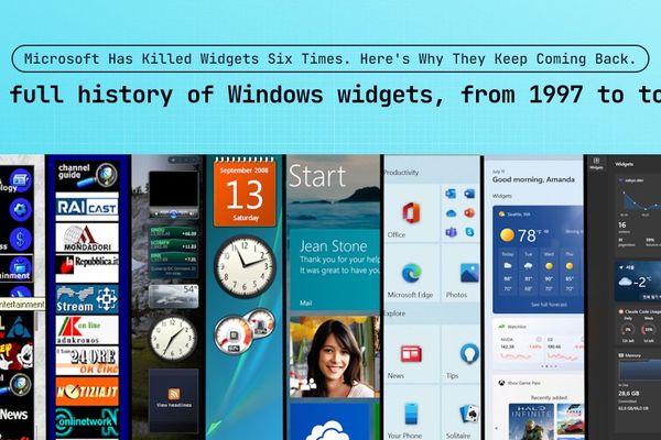 Microsoft Has Killed Widgets Six Times. Here's Why They Keep Coming Back