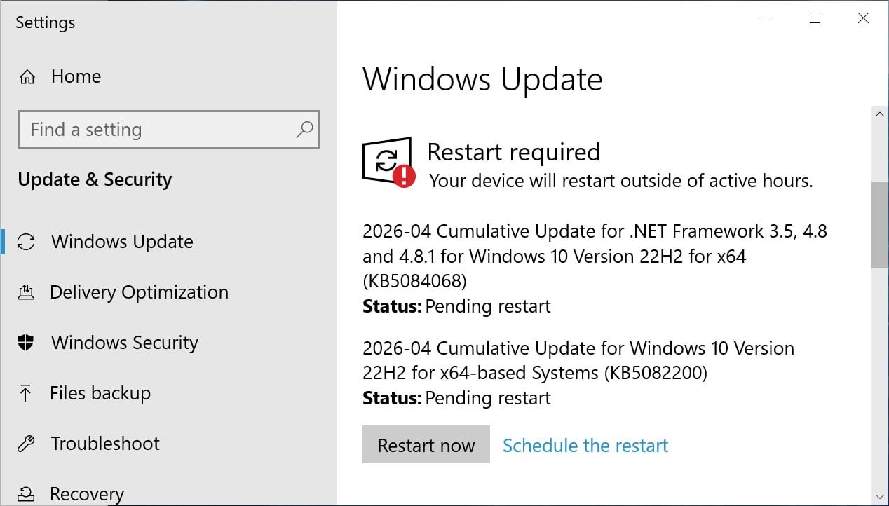Windows 10 KB5082200 update