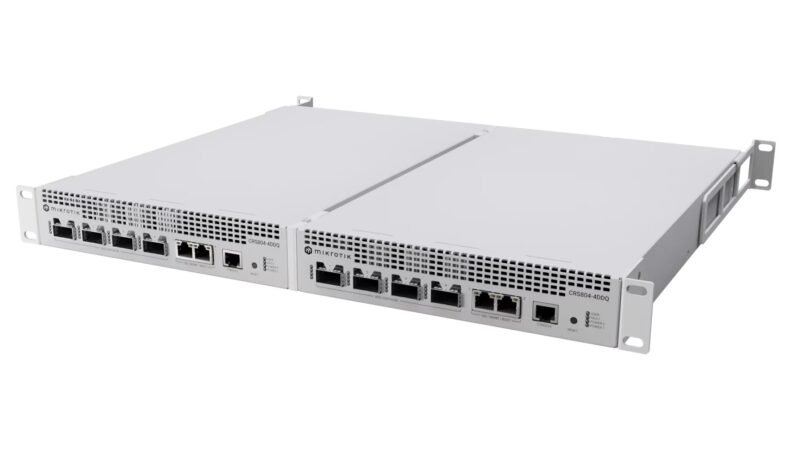 MikroTik CRS804 DDQ Launch Side By Side