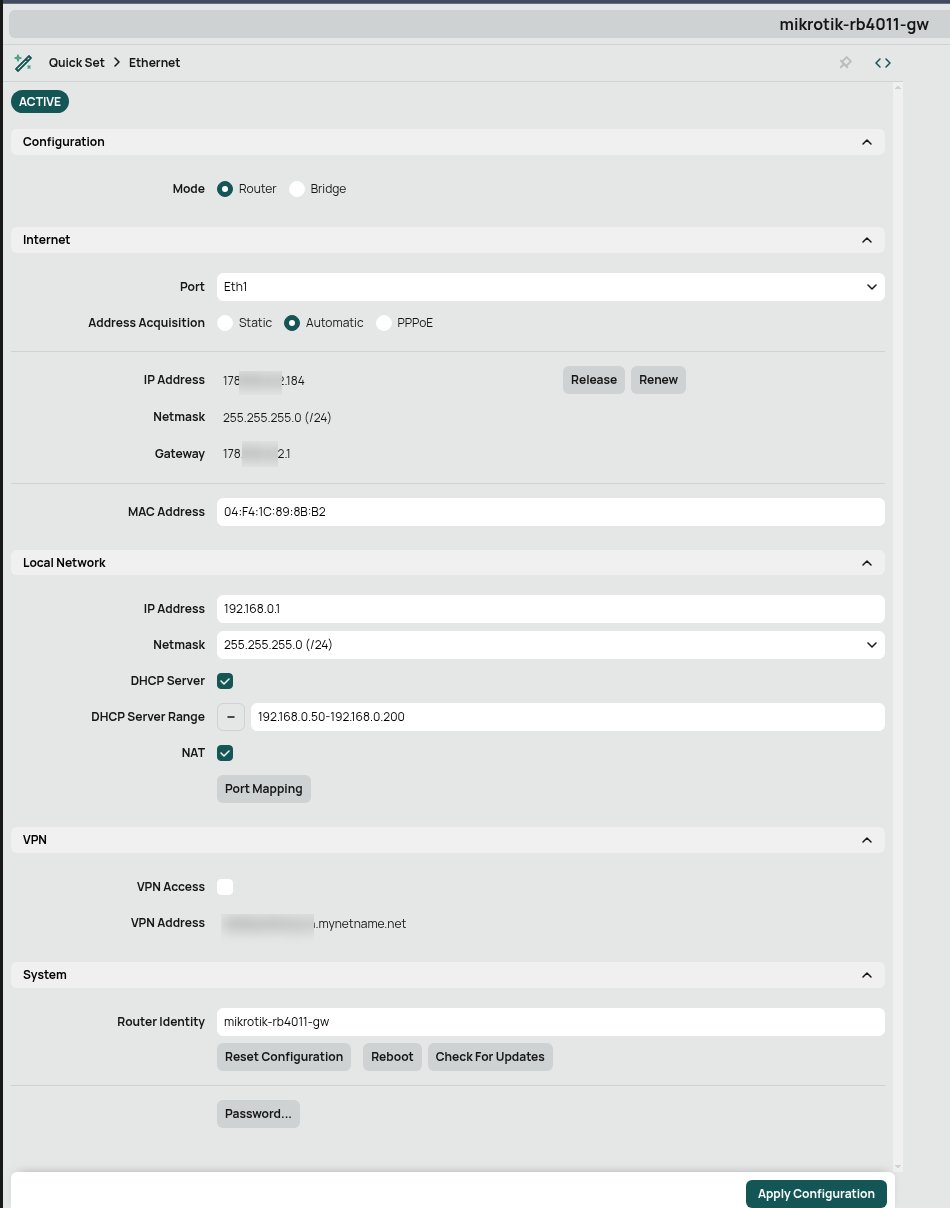 MikroTik: First Look and Getting Started