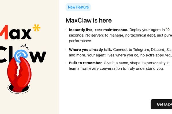MiniMax Launches MaxClaw With One-Click OpenClaw Deployment