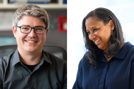 Side by side headshots of Michael McDonald and Kristala Prather