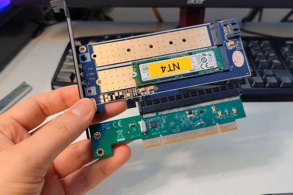Modern NVMe SSD meets vintage PCI slot in quirky experiment — M.2 drive shows storage speeds worth dying for back in the '90s