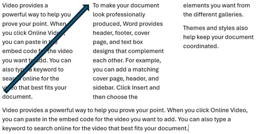 More logical navigation through Word documents for screen readers