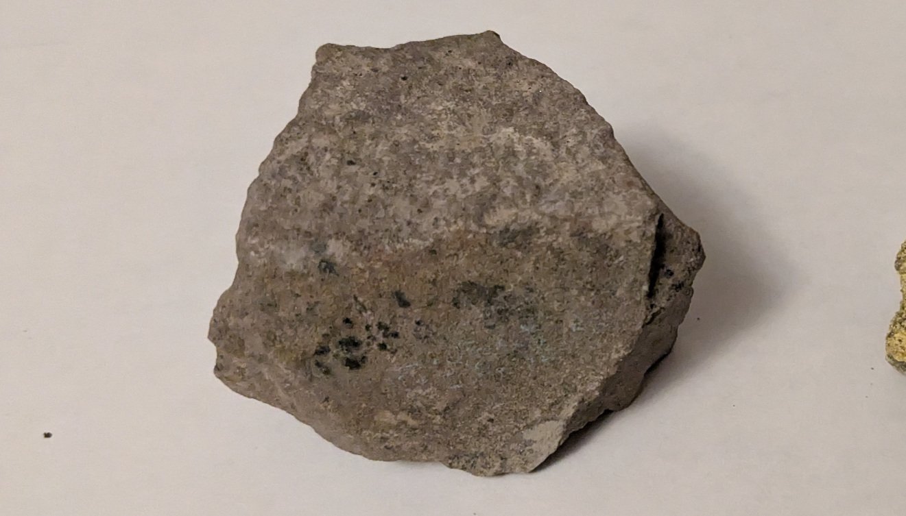 Sandstone with black flecks