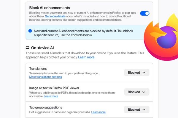 Mozilla Adds One-Click Option to Disable Generative AI Features in Firefox