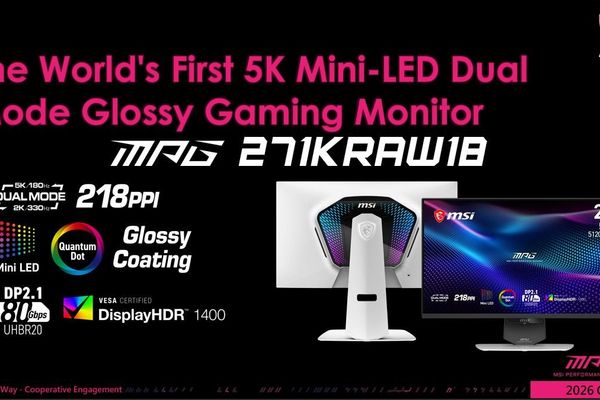 MSI and Gigabyte unveil 27‑inch 5K Mini‑LED monitors with 2,304 dimming zones and 330 Hz 1440p mode