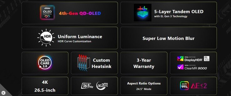 MSI MAG 272UP QD OLED E16 highlights