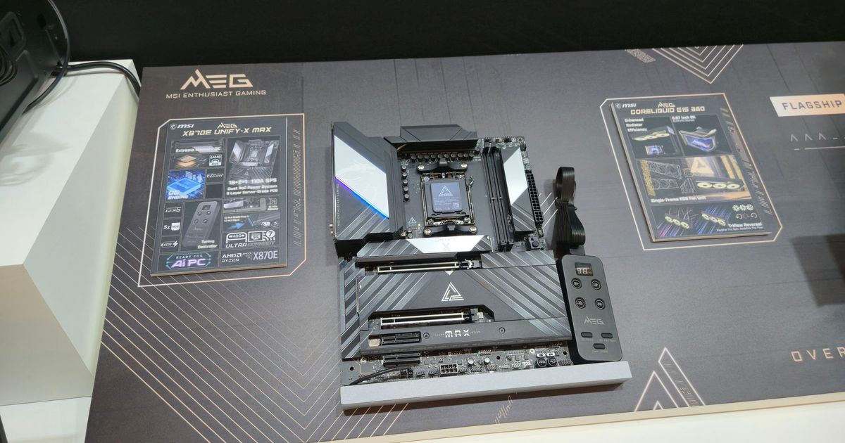 MSI Debuts MEG X870E Unify-X Max: AMD AM5 Platform Gains Premium Overclocking Capabilities