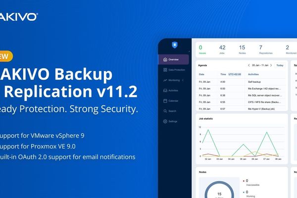 NAKIVO v11.2: Ransomware Defense, Faster Replication, vSphere 9, and Proxmox VE 9.0 Support