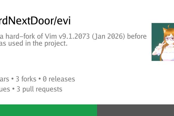 EVi: A Hard Fork of Vim That Rejects AI Integration