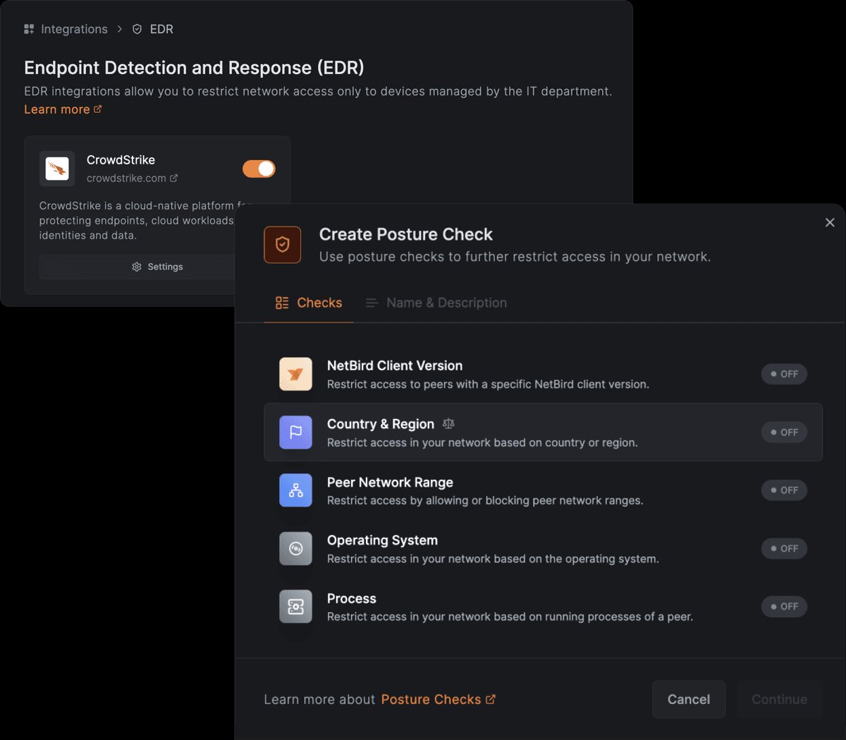 Dynamic Posture Checks