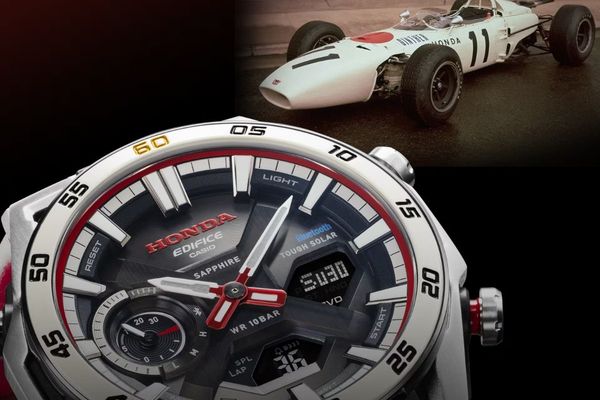 Casio Edifice x Honda Sospensione Watch Commemorates 60 Years of Racing Heritage