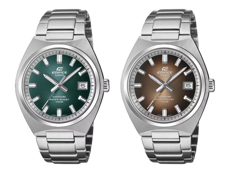 The Casio Edifice EFB-109D-3AV (left) and EFB-109D-5AV (right) watches