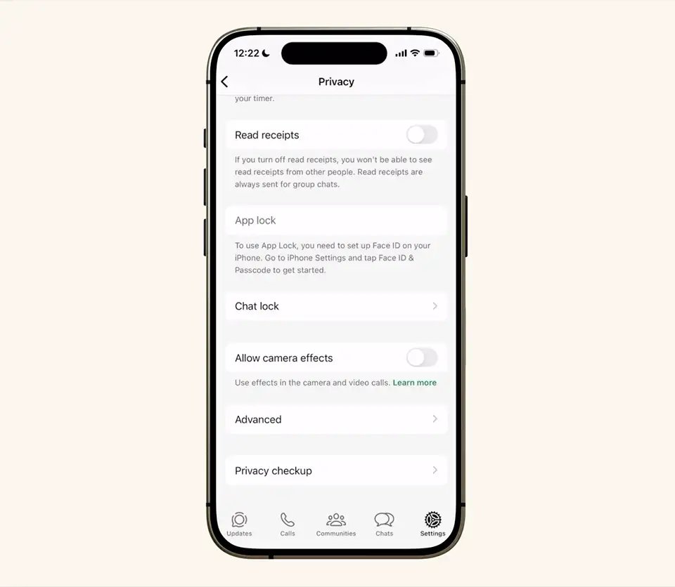 WhatsApp Strict Account Settings