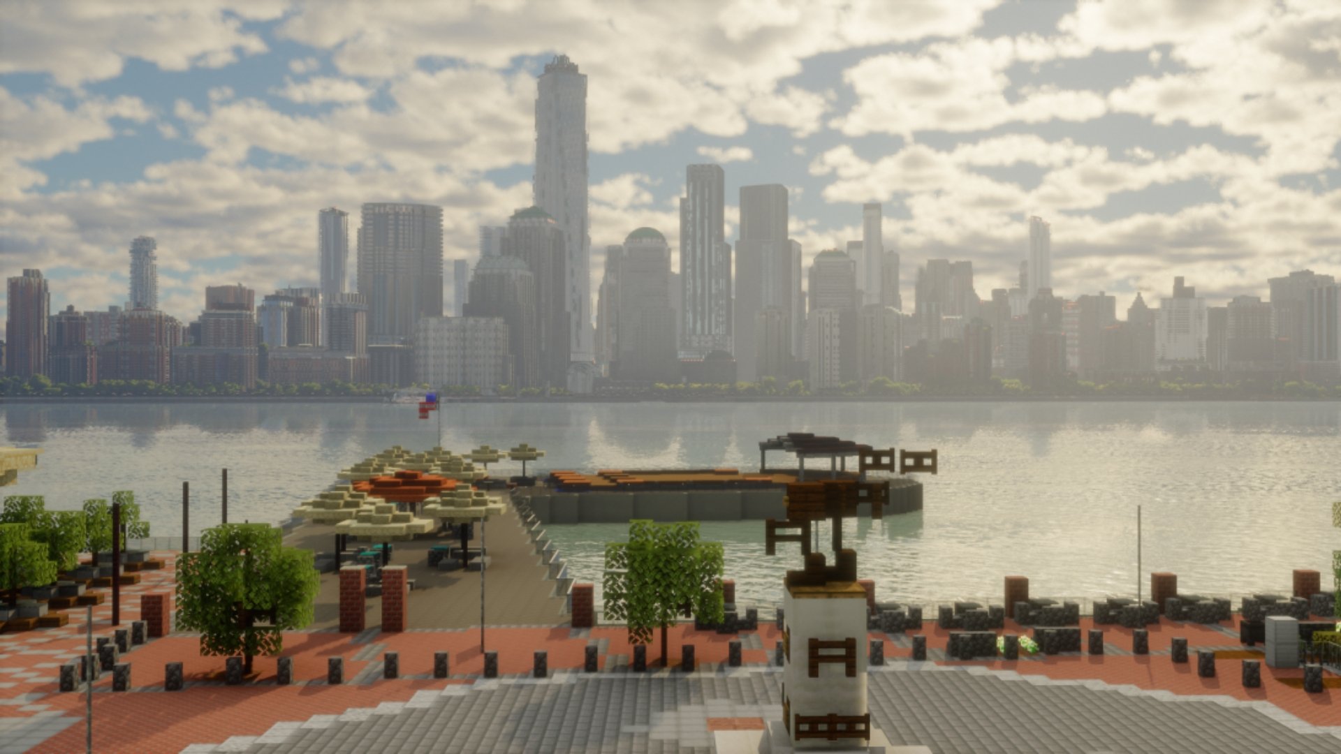 Manhattan skyline on Minecraft
