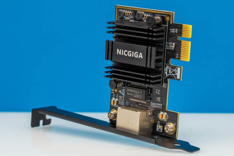 NICGIGA 5Gb PCIe Network Card Top Angled 1