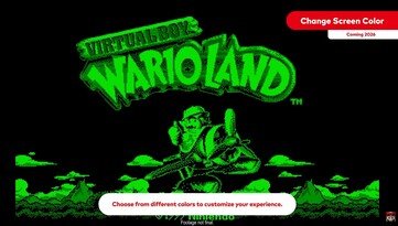 To change the screen color, users will need to remove the red lens cover of the Nintendo Virtual Boy. (Image source: Nintendo)