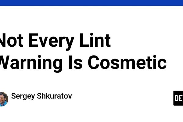 Not Every Lint Warning Is Cosmetic: When Code Hygiene Reveals Hidden Contracts