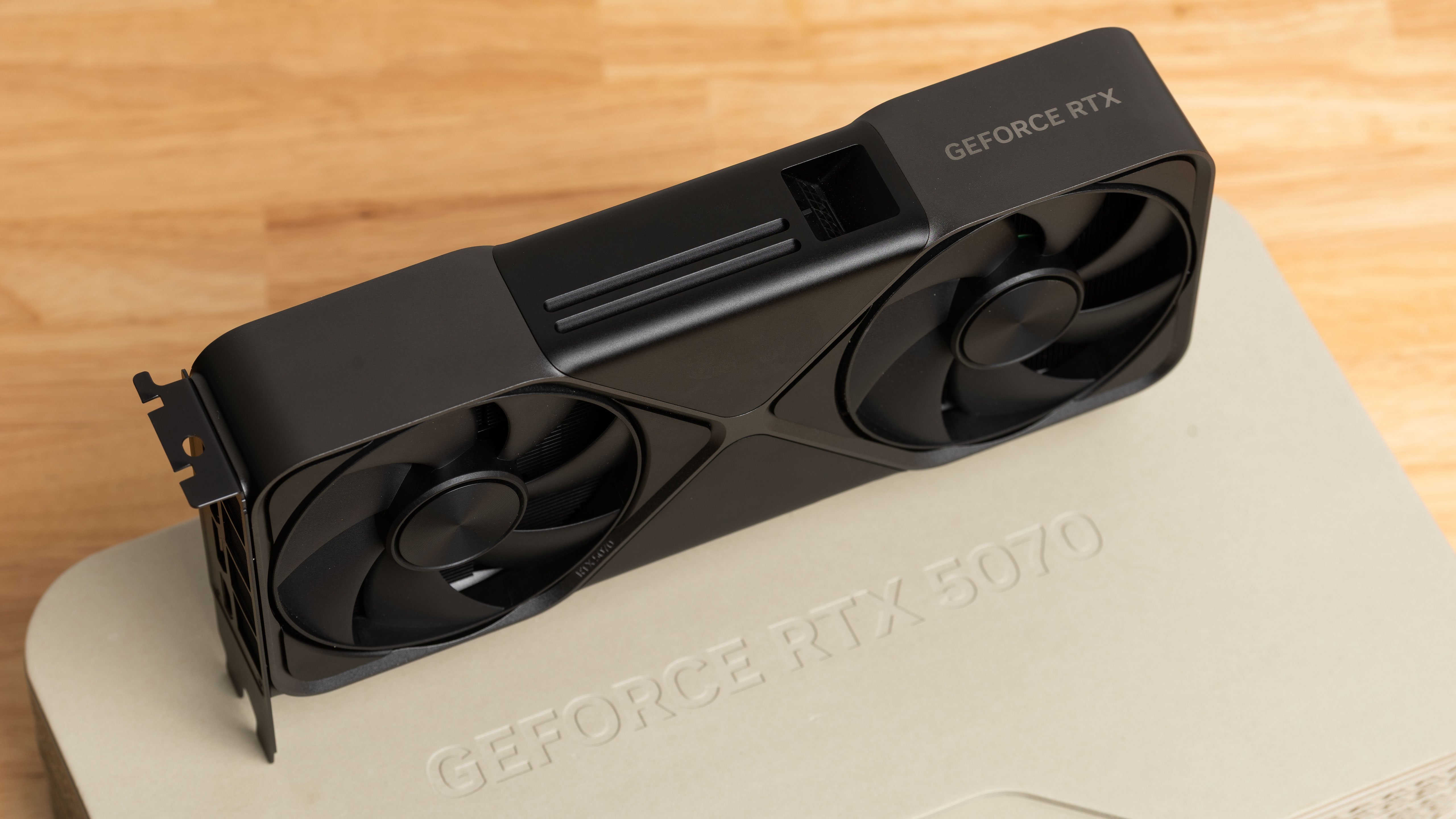 A GeForce RTX 5070 graphics card