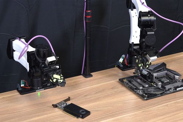 Nvidia shows robot agents training a fleet to install GPUs
