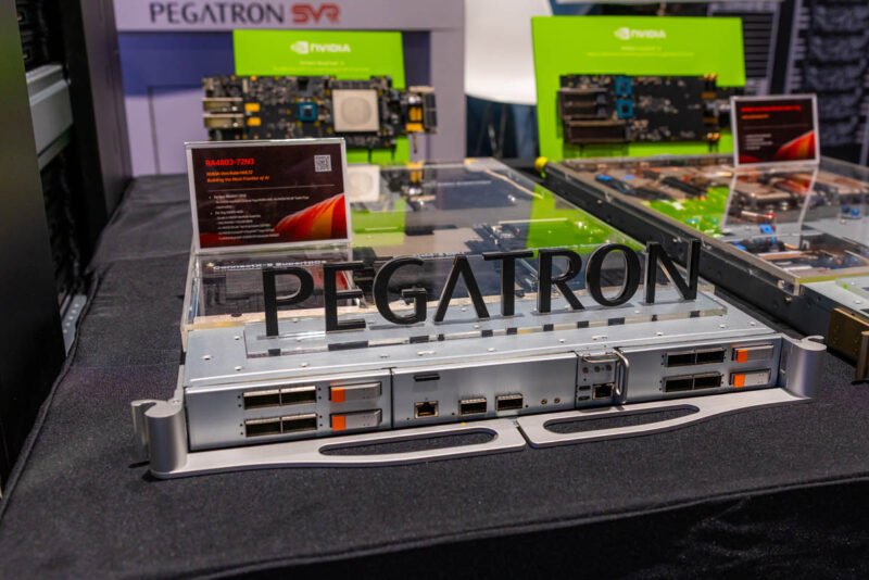 Pegatron NVIDIA GTC 2026 Booth Tour RA4803 72N3 Front 1