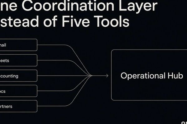 One Coordination Layer Replaces Five Tools: How a Service Company Ended Weekly Reality Re‑builds