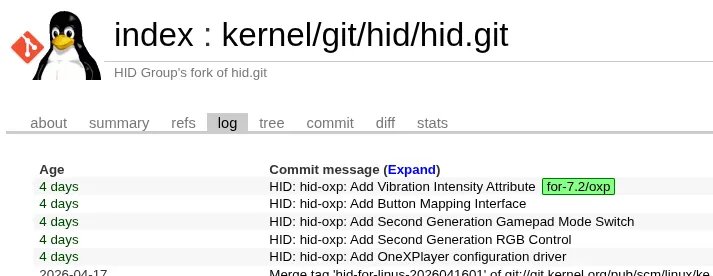OneXPlayer configuration driver patches queued ahead of Linux 7.2