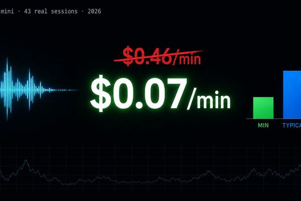OpenAI Realtime API Pricing in 2026: What 4,000 Measured Sessions Actually Cost
