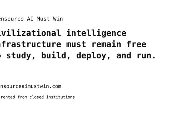 The "Open Source AI Must Win" Manifesto and the Argument Splitting the Developer Community